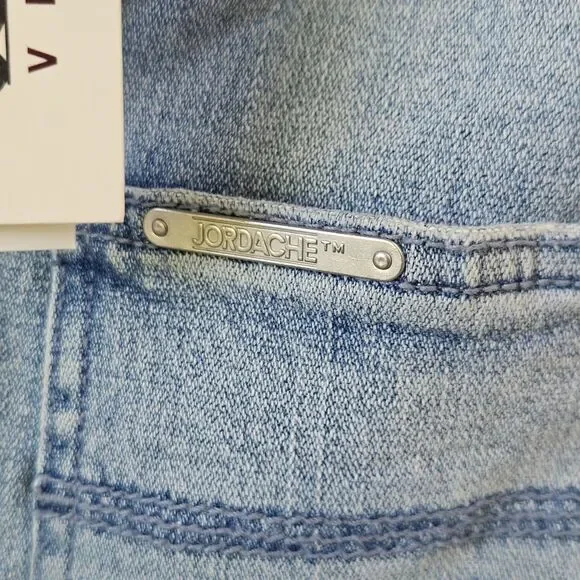 Jordache Vintage Motorcycle Club Denim Jean Cameron Coverall Jumpsuit Size L - Picture 7 of 9